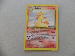 Gallopa Pokémon Sammelkarte 1. Edition Ausgabe 1999 -2000 KP