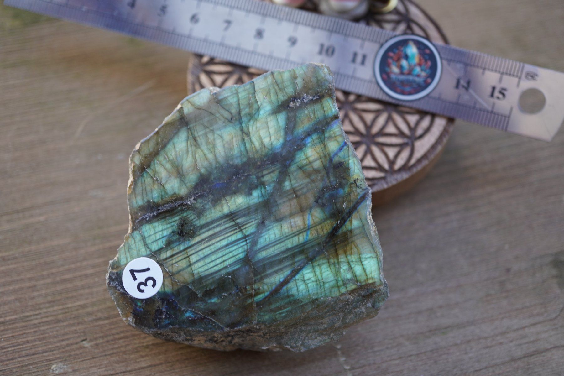 Minerali & Pietre curative: Labradorit  Scheibe   Räumung  Topstone  ab  1.- – Nuovo e nell'imballaggio originale da Eschenbach SG venduto da topstone 4