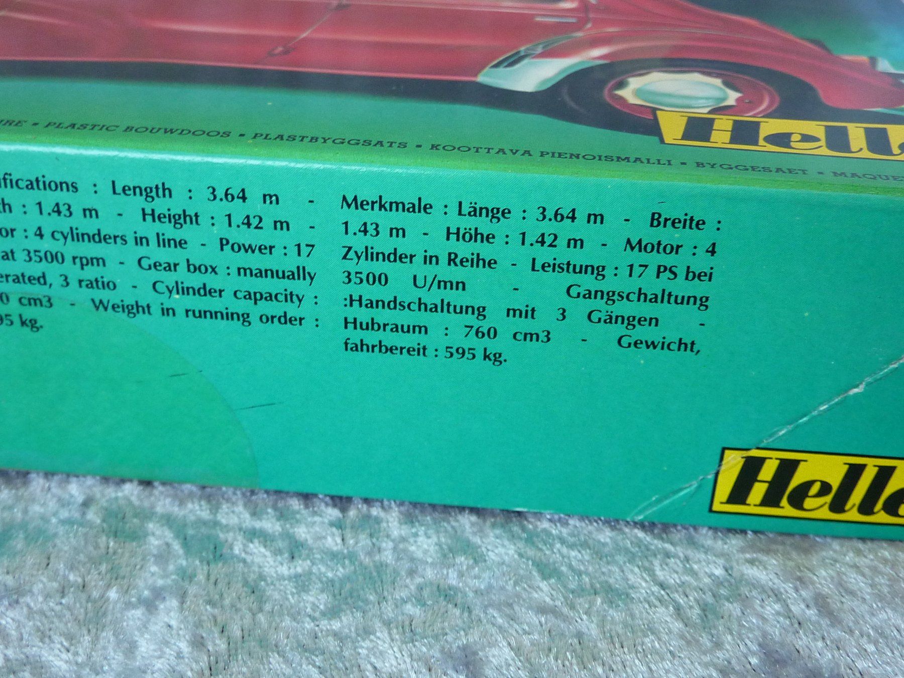 Heller Modellautos: Renault 4CV 1:43 – Neu und originalverpackt aus Dürrenäsch von modellautos4you 2