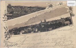 Souvenir de Lausanne - Litho 1898