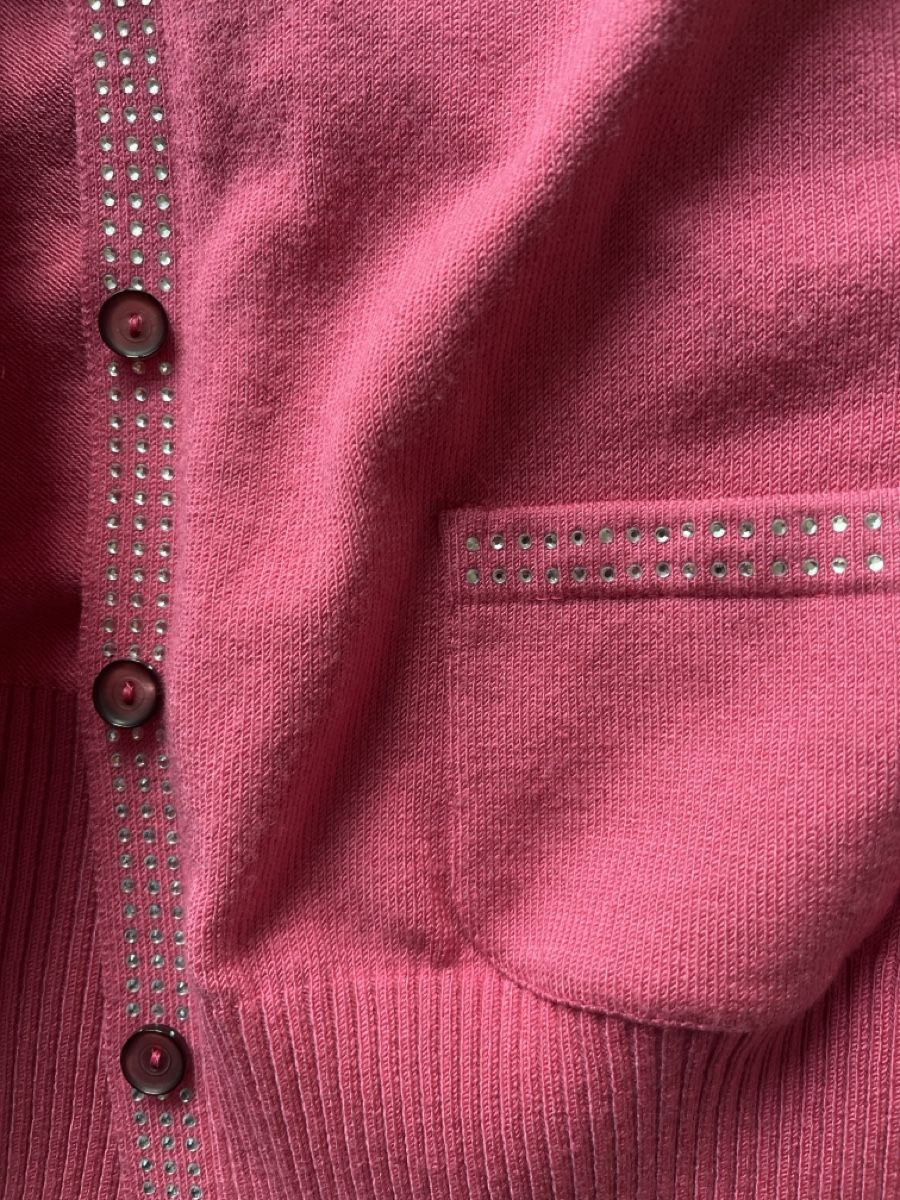 Jacken: Pink Cardigan mit Strass, Modal, 38 – Gebraucht aus Solothurn von Bobesch08 6