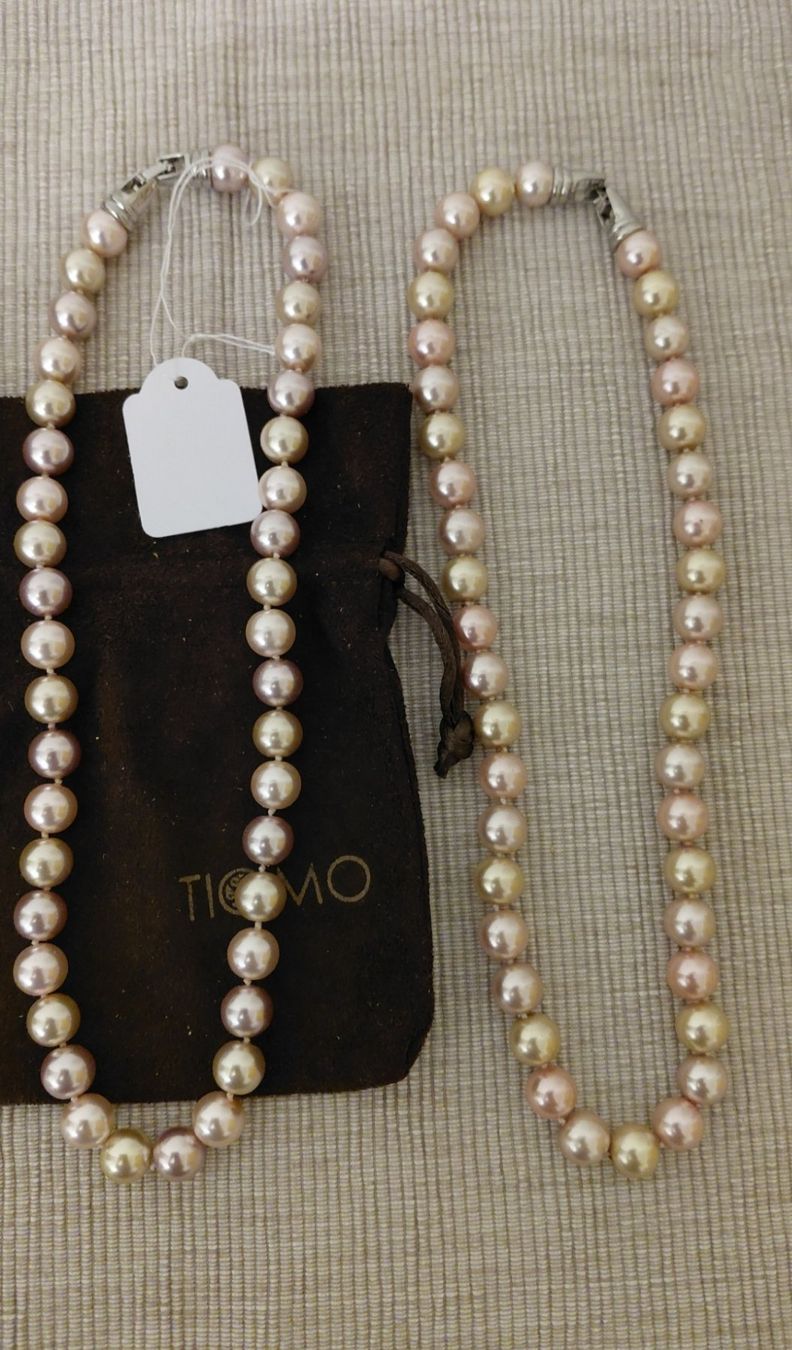 Perle (finte): 1x Halskette aus Muschelkernperlen – Usato da Horgen venduto da zur_jq85 9