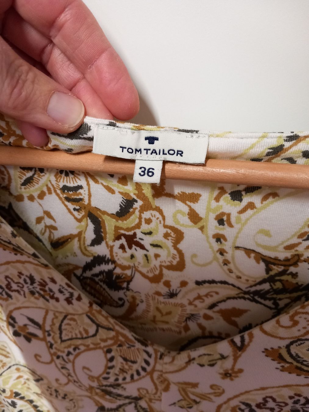 Tom Tailor Vestiti: TOM TAILOR Kleid Gr. 36 Viskose, Paisley-Muster – Usato da Merligen venduto da muss_haben 1