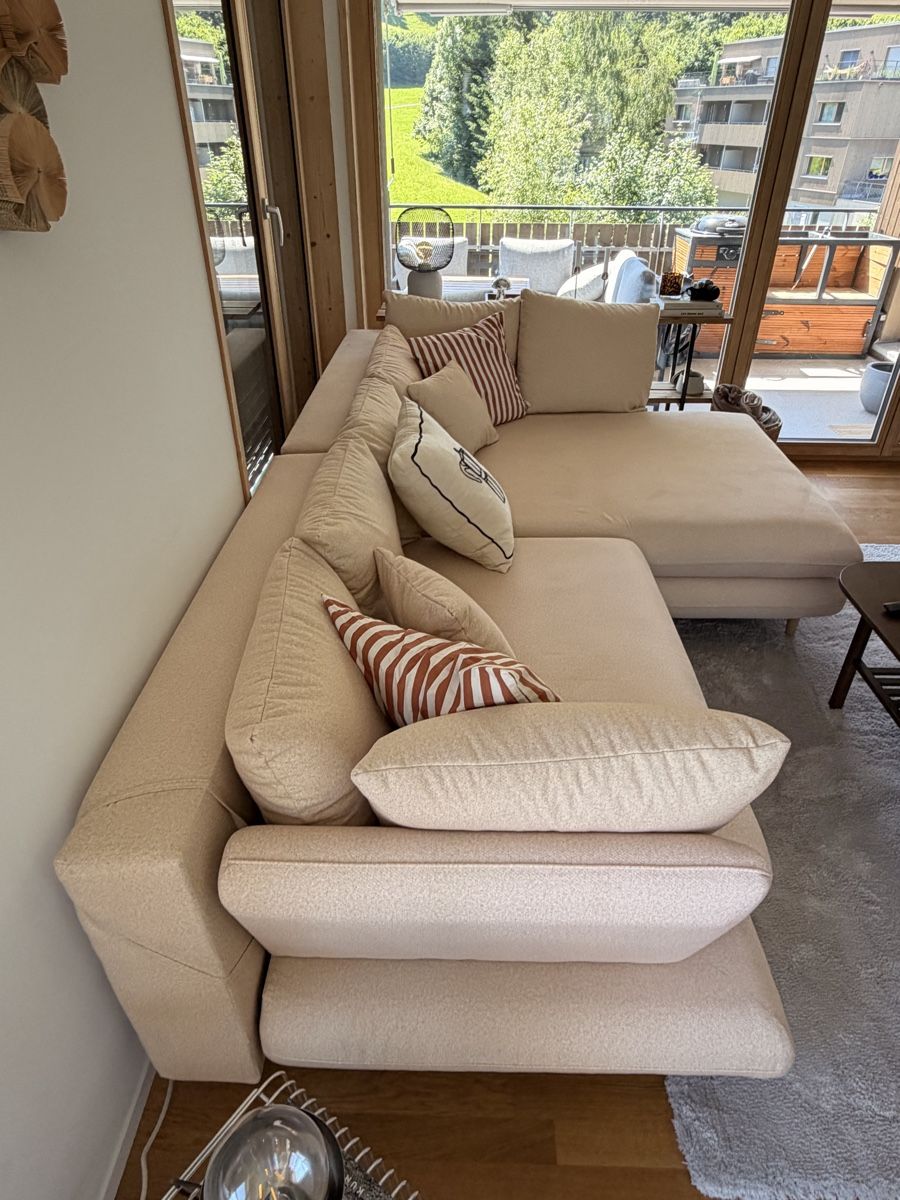 Divani: Ecksofa beige Stoff – Usato da Bühler venduto da kammera2002 1