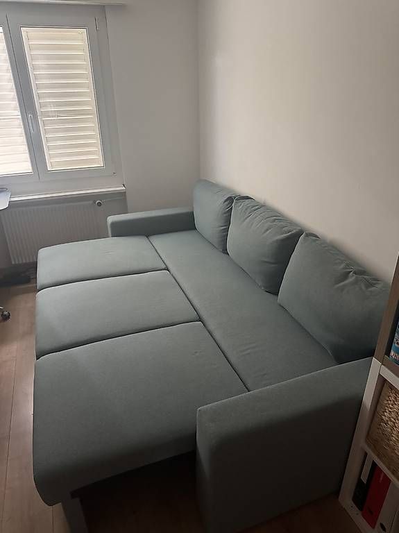 Divani: Ikea BÅRSLÖV 3er-Bettsofa, Tibbleby hell grautürkis – Usato da Lyss venduto da zbi_6xbx 3