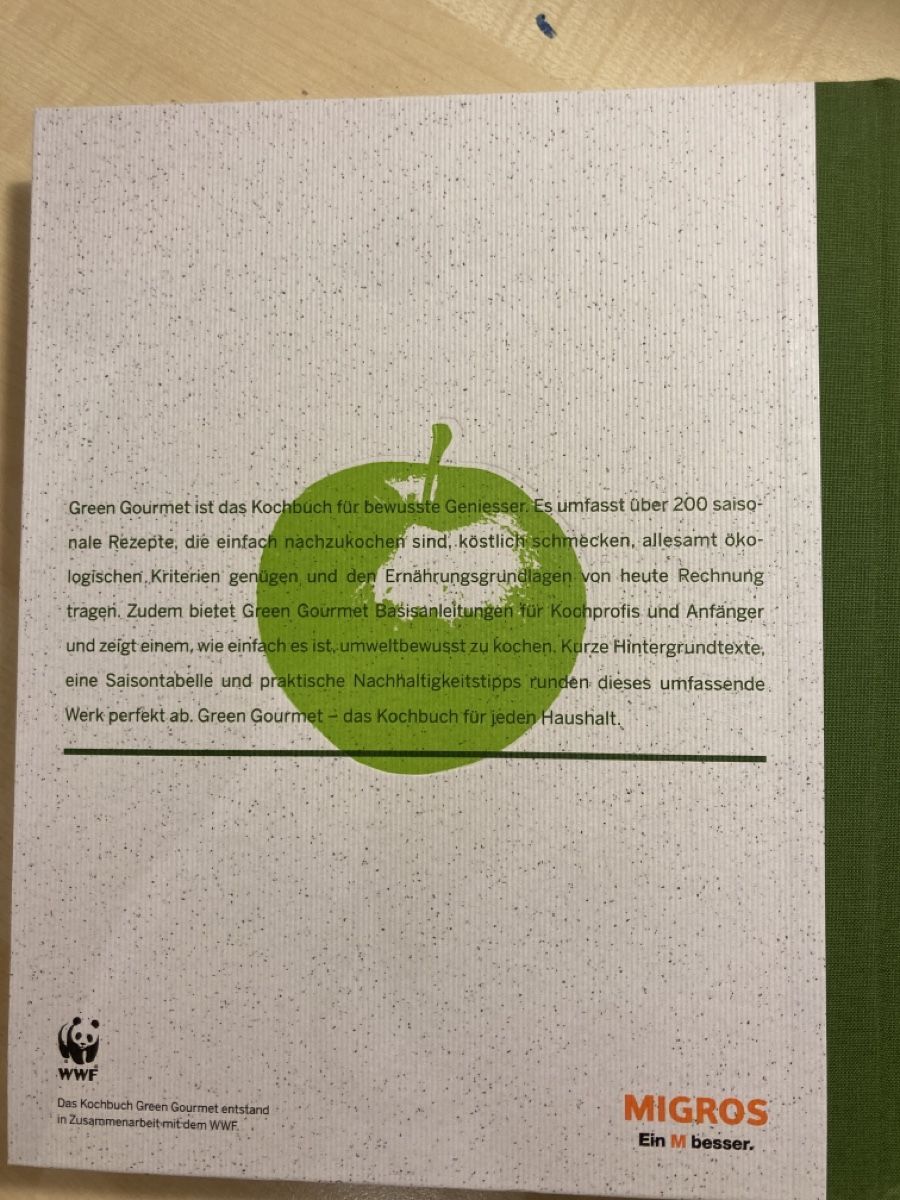 Libri: Green Gourmet Rezeptbuch – Usato da Sargans venduto da Pacor 1