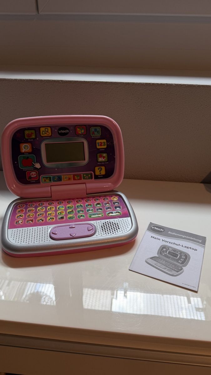 Vtech Giocattoli: Vtech Mein Vorschul-Laptop rosa Lerncomputer – Usato da Zufikon venduto da HappySelling 1