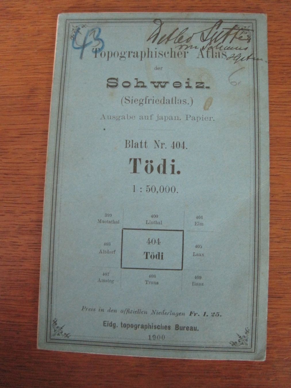 Cartine & Atlanti: Tödi - Landkarte – Usato da Bischofszell venduto da Joachim-115