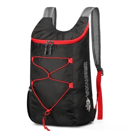 10L Ultraleichter Falt-Rucksack schw/rot – NEU!!!