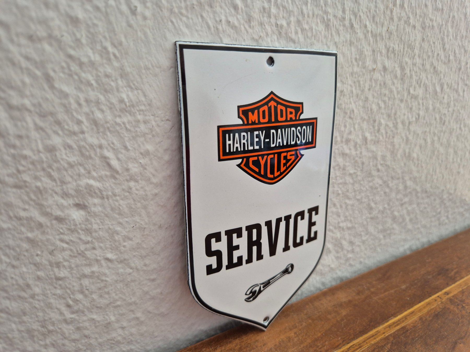 Harley-Davidson Schilder: Emailschild Harley Davidson Service Motorrad Emaille Schild – Neu (gemäss Beschreibung) aus Schaffhausen von pfanis09 4