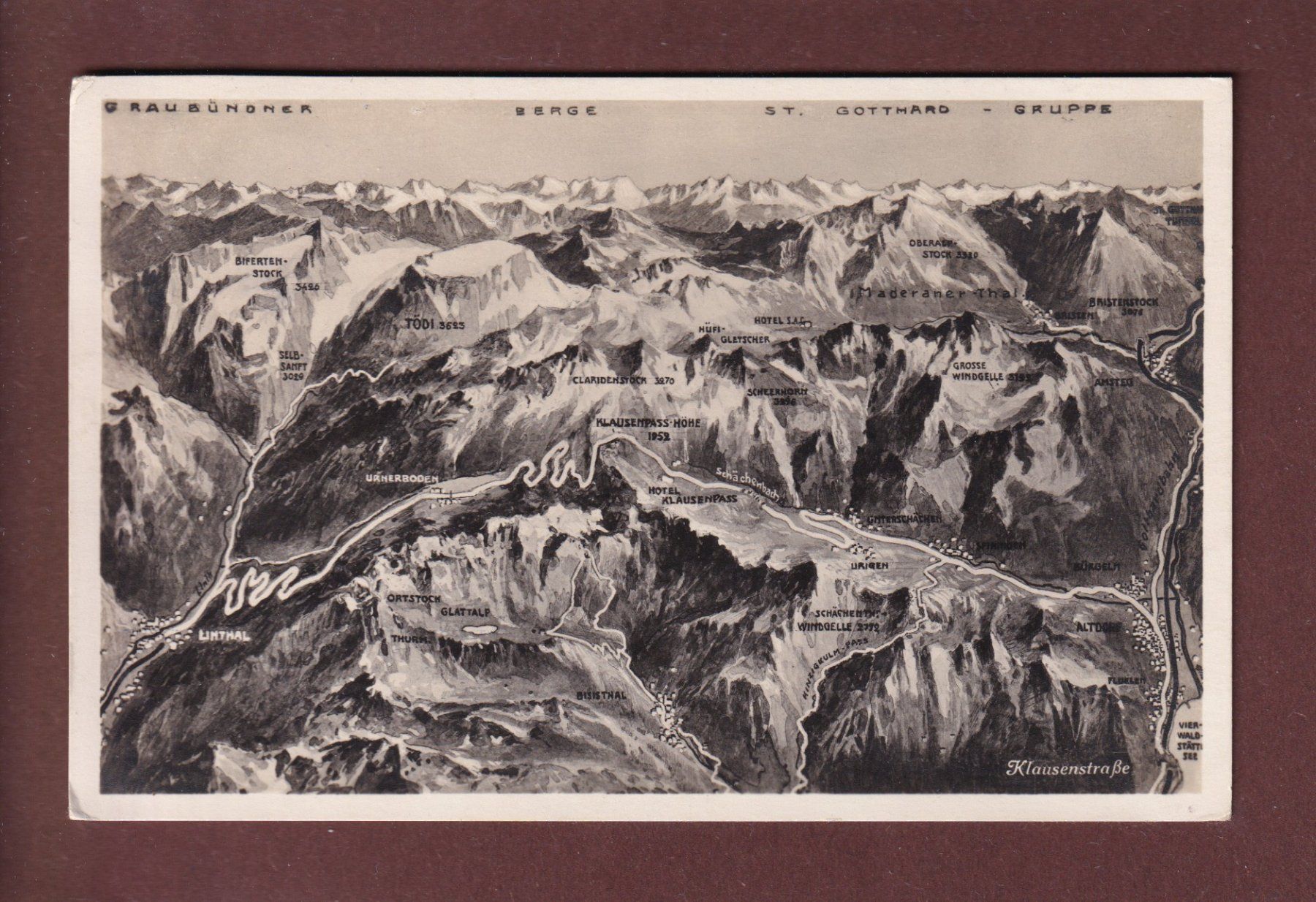 Cartoline postali: KLAUSENSTRASSE - 1927 – Usato da Pully venduto da nicecards