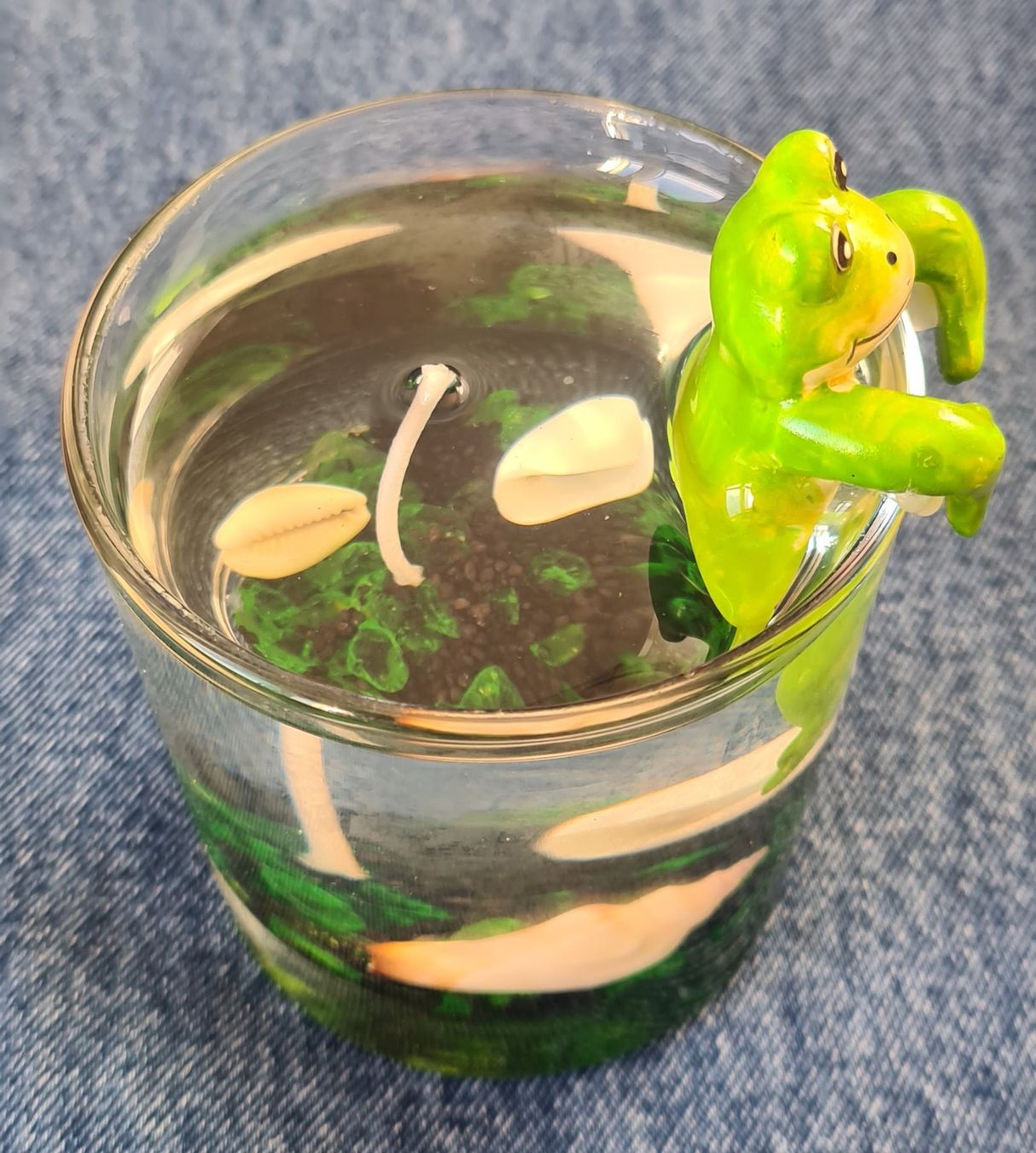 Candele: Kerze, Frosch im Glas – Nuovo (secondo la descrizione) da Immensee venduto da Meitli2 2