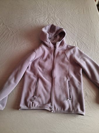 Kuschelige Winterfleece Jacke mit Kapuze, Lila, Neuwertig🌸