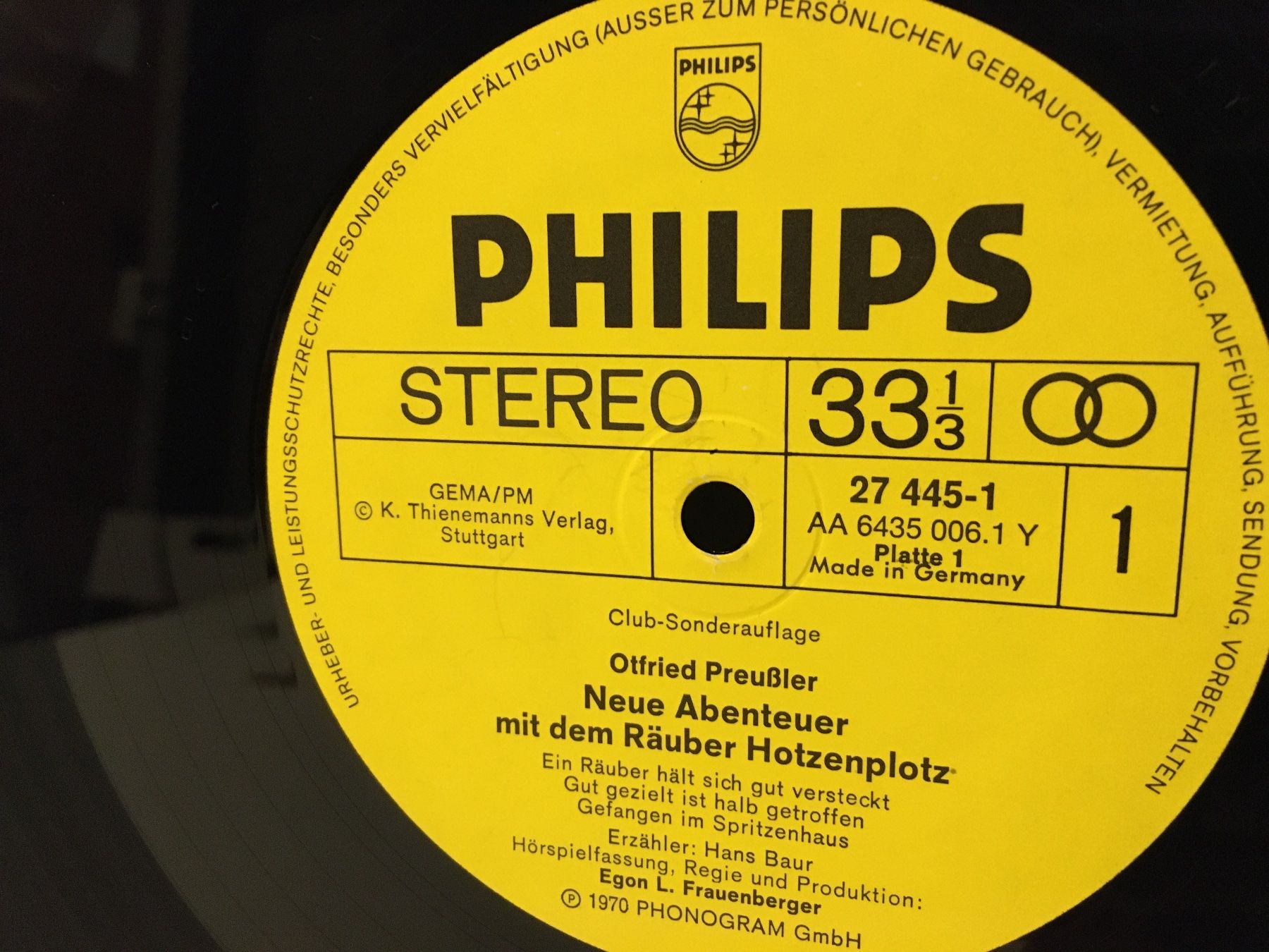 Schallplatten: Schallplatte - Der Hotzenplotz geht um - Otfried Preussler – Gebraucht aus Andwil SG von Rainboli 6