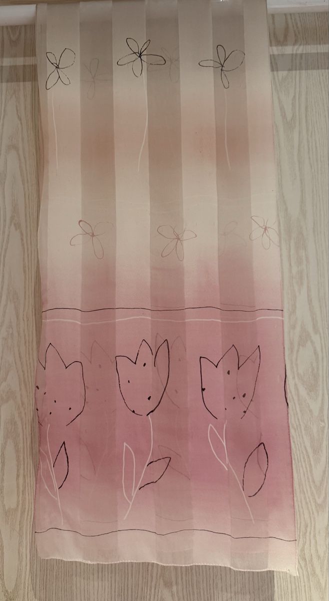 Foulard & Sciarpe: Schal mit Blumenmuster rosa-weiss – Usato da Lyss venduto da Sibella56
