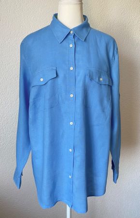 Lauren Ralph Lauren Hemdbluse aus Leinen Grösse 1X (CH/44)
