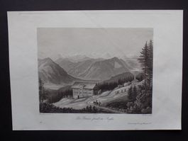 Rigi Kaltbad seltene Aquatinta