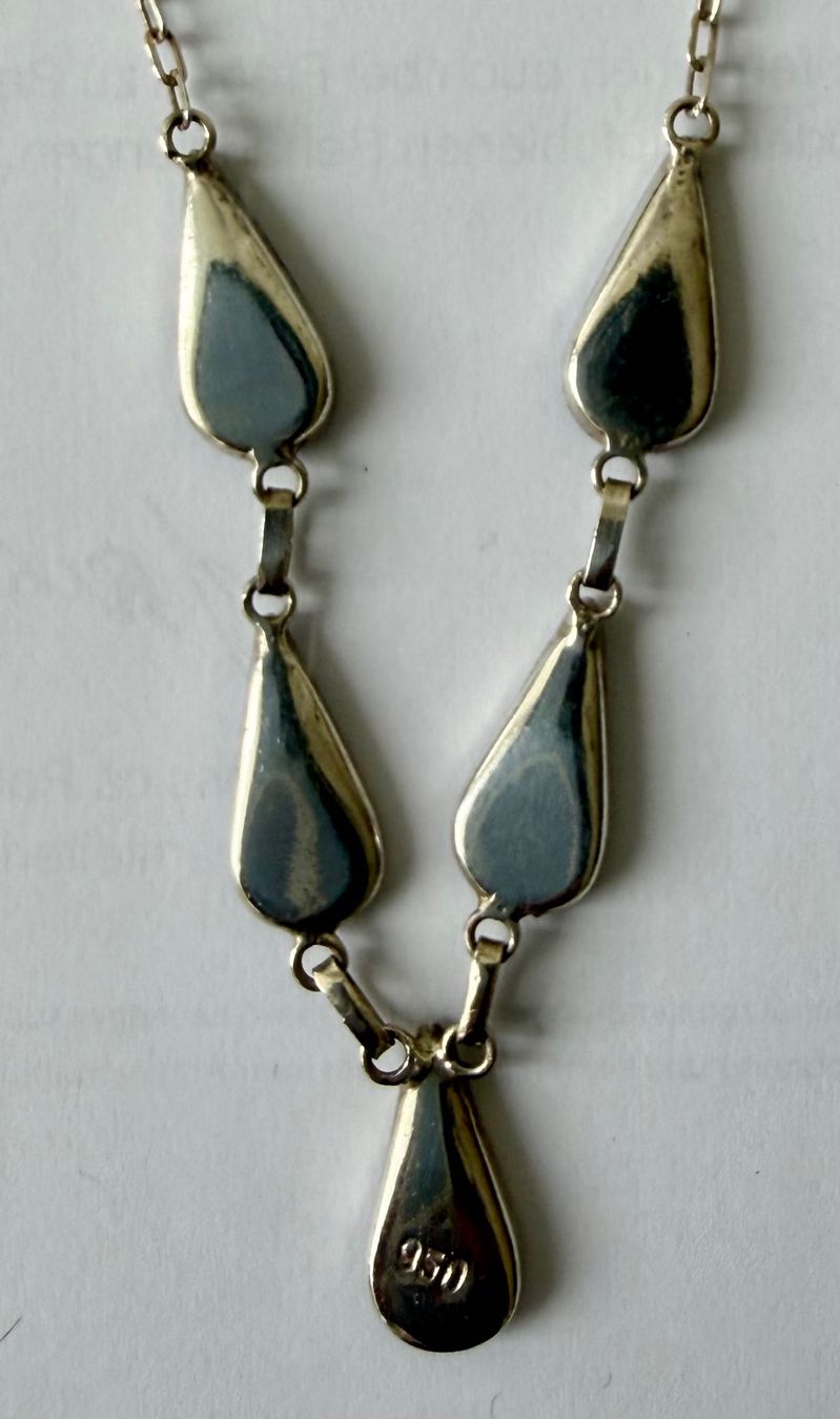 Catenine: Handgefertigte Collier Halskette aus Silber mit Lapislazuli. – Nuovo (secondo la descrizione) da Zürich venduto da rai_n6pg 1