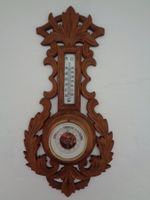 Antiker Barometer mit Holzschnitzerei - Vintage