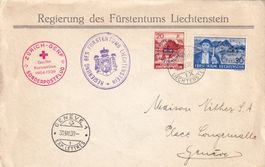 Rotkreuz-Sonderflug Zürich - Genf 1939, ab FL