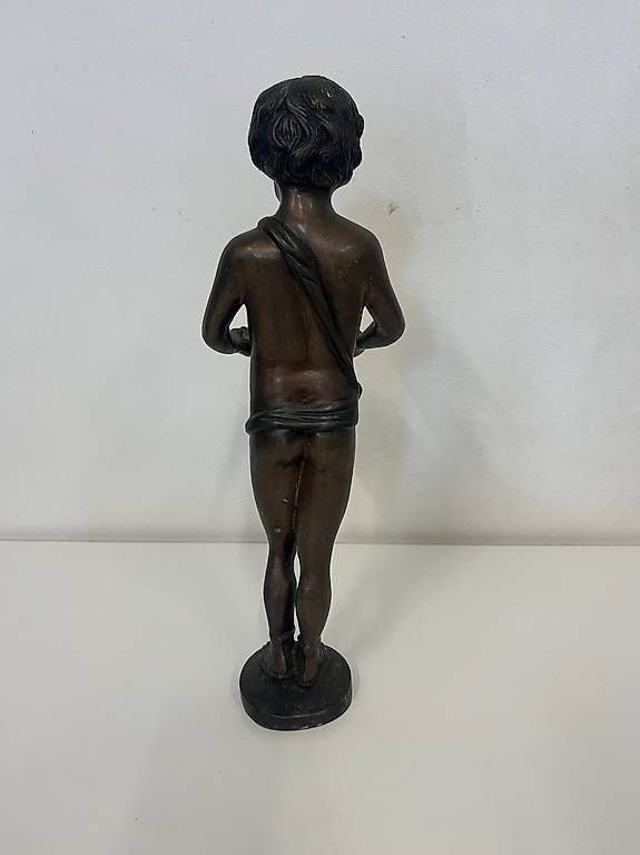Statuette: Statuette en bronze garçon avec coquillage – Usato da Les Acacias venduto da kim_2dxt 1