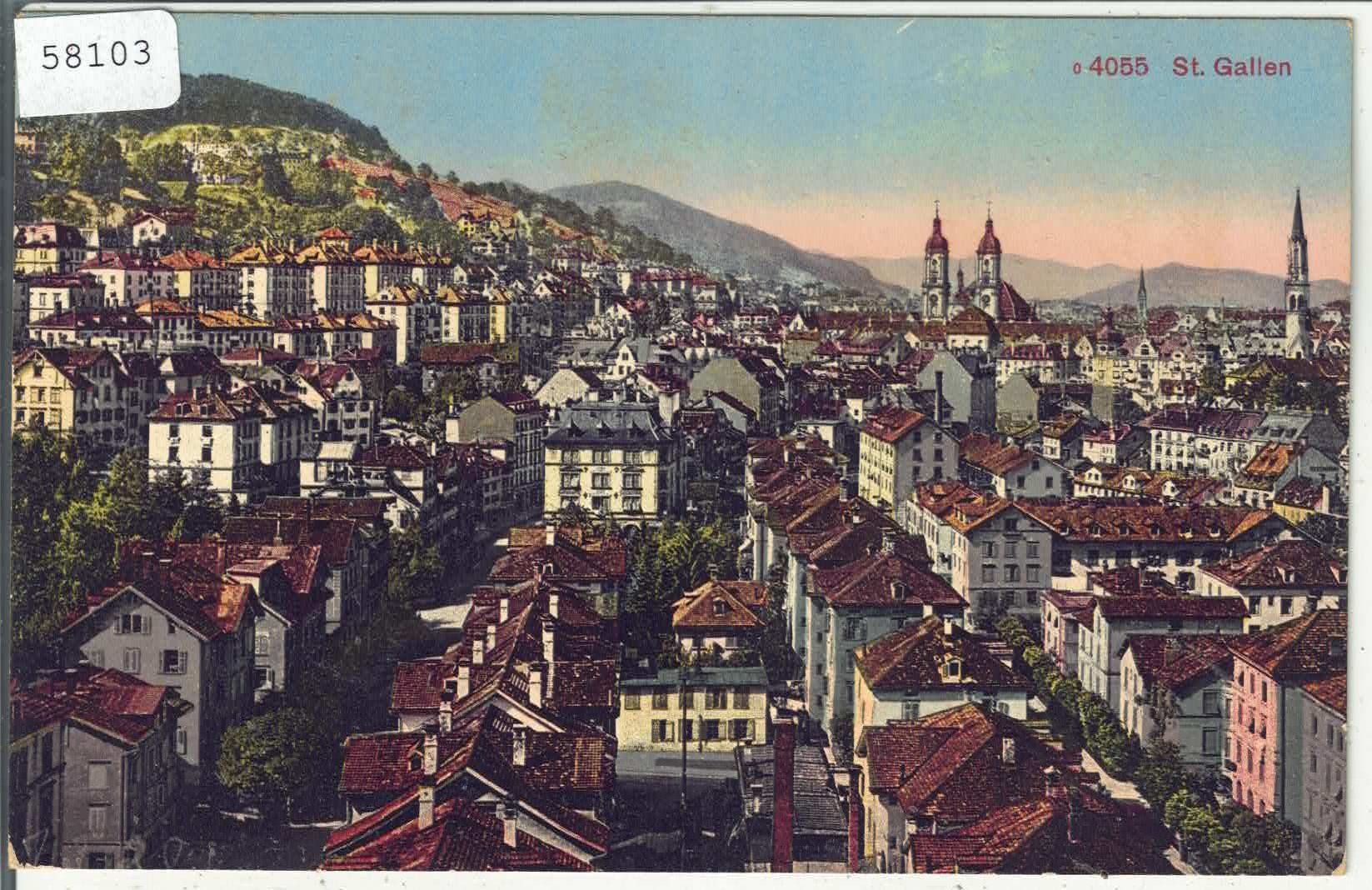 Cartoline postali: Stadt St. Gallen - Litho – Usato da Ettingen venduto da Kartenplanet