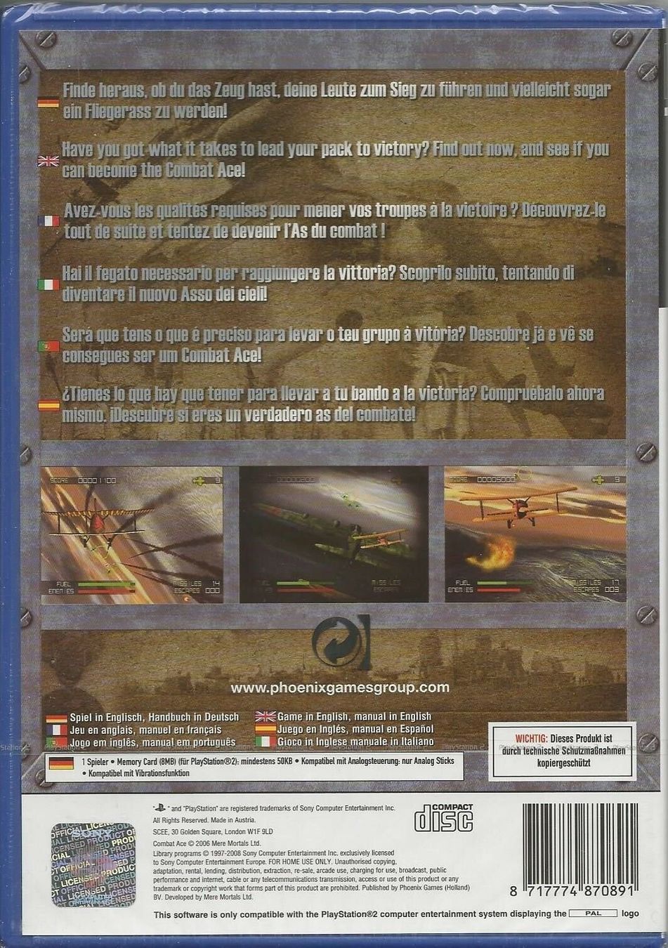 Spiele: Combat Ace - Playstation 2 - Nagelneu & Originalverschweisst – Neu und originalverpackt aus Bad Säckingen von ms-spiele-keys 1