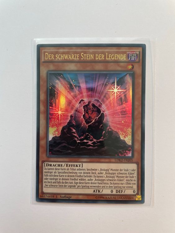 Yu-Gi-Oh! Carta Metallica TCG LDK2-DEJ41 Drago Rosso - Ultra Rare In Tedesco, Edizione Legendary Decks 2