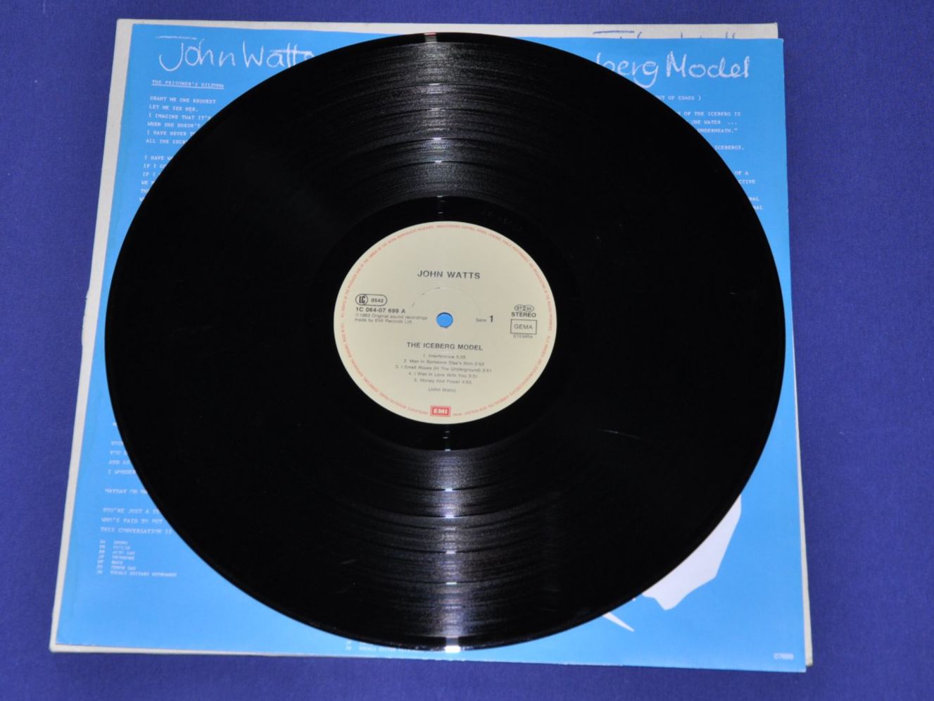 Dischi in vinile: LP John Watts - The Iceberg Model – Usato da Boll venduto da Theodora15 4