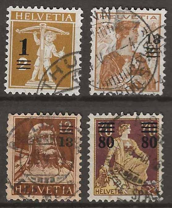 Tutti i francobolli: CH132 - Emission provisoire 1915  obl. – Usato da Trélex venduto da Phil_Albert