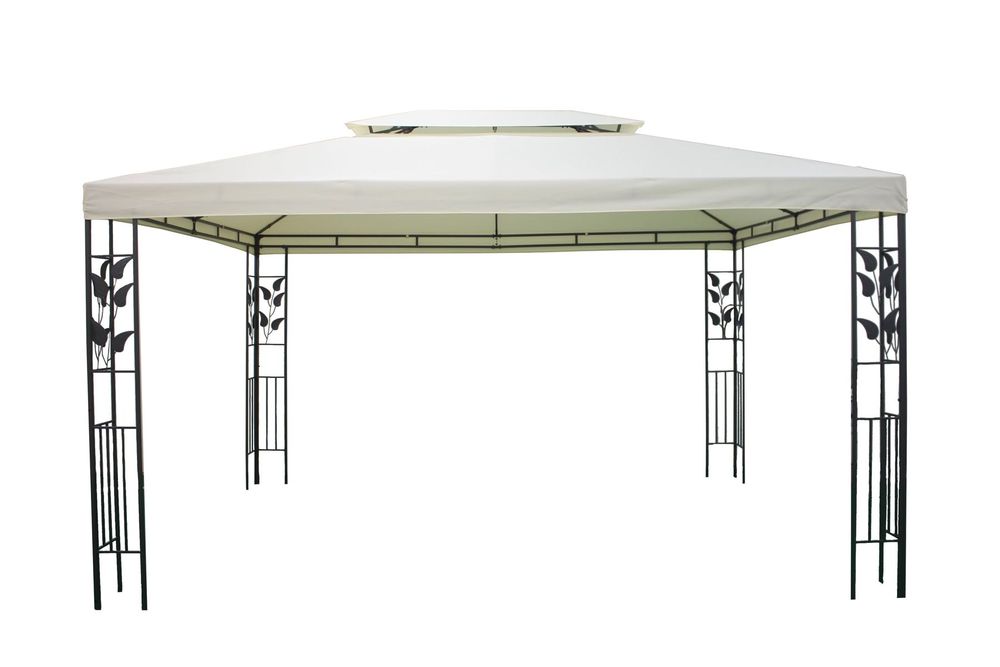 Gazebo Gartenpavillon 3 x 4 m beige Kaufen auf Ricardo