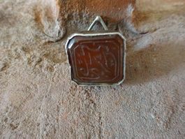 Antiker Anhänger Karneol Siegel / Silber