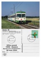 Assens Gros de Vaud Lausanne Letzttag Post Bahn LEB Be 4/8