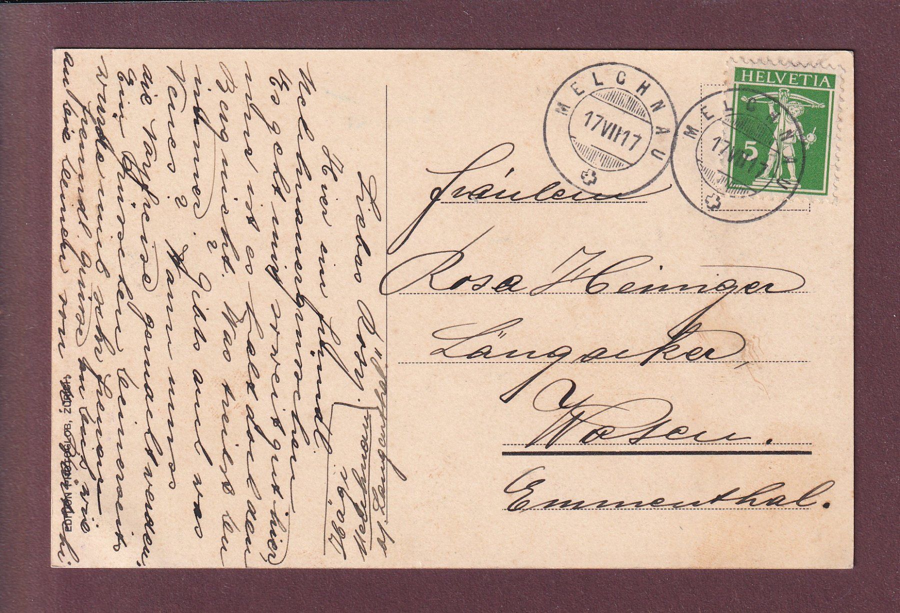 Cartes postales: BERN - Tracht - Bernerin - 1917 – D'occasion à Pully par nicecards 1