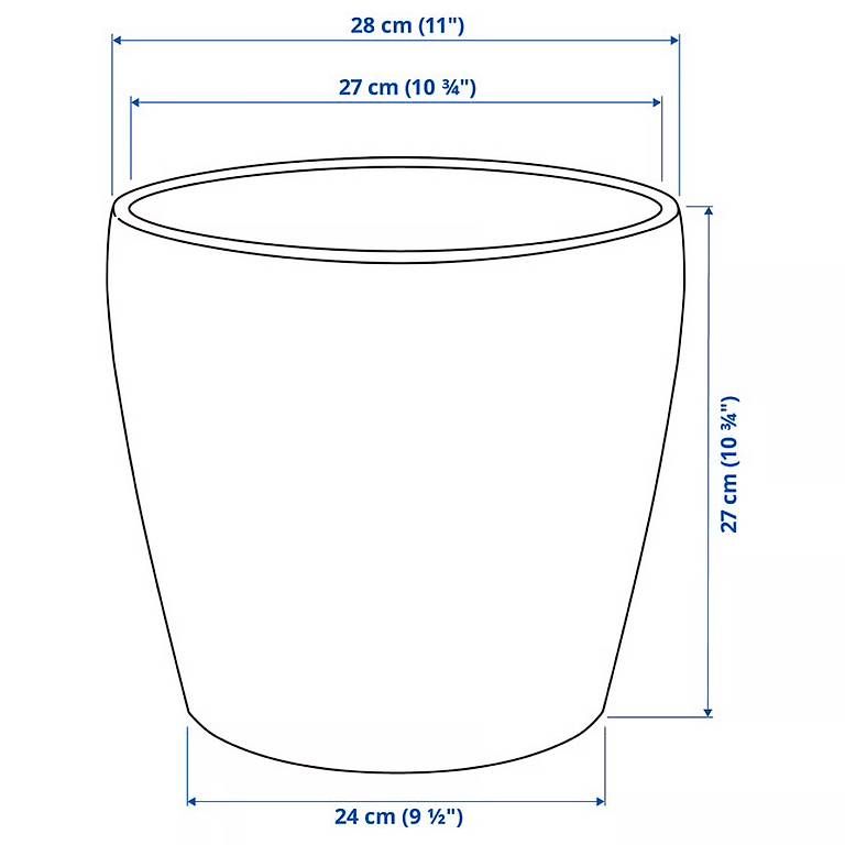 Vasi per fiori: IKEA PERSILLADE Übertopf 24cm – Usato da Basel venduto da Klingelbergstrasse 1