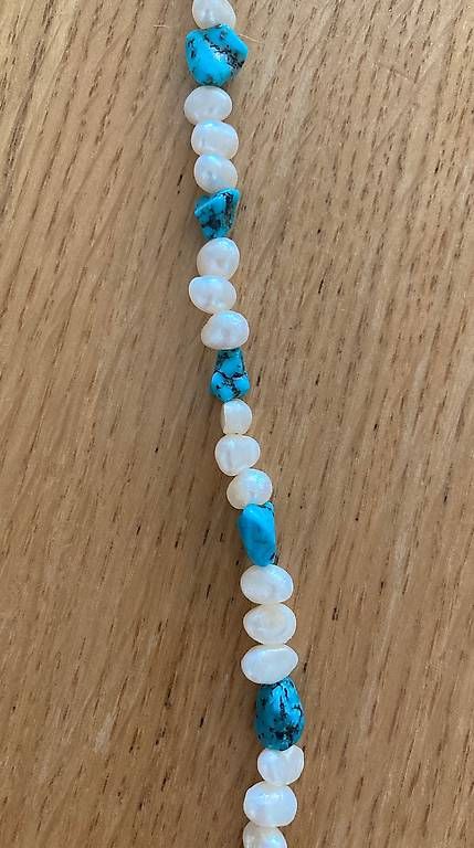 Catenine: Perlencollier mit Türkisen – Usato da Basel venduto da Findus78 2