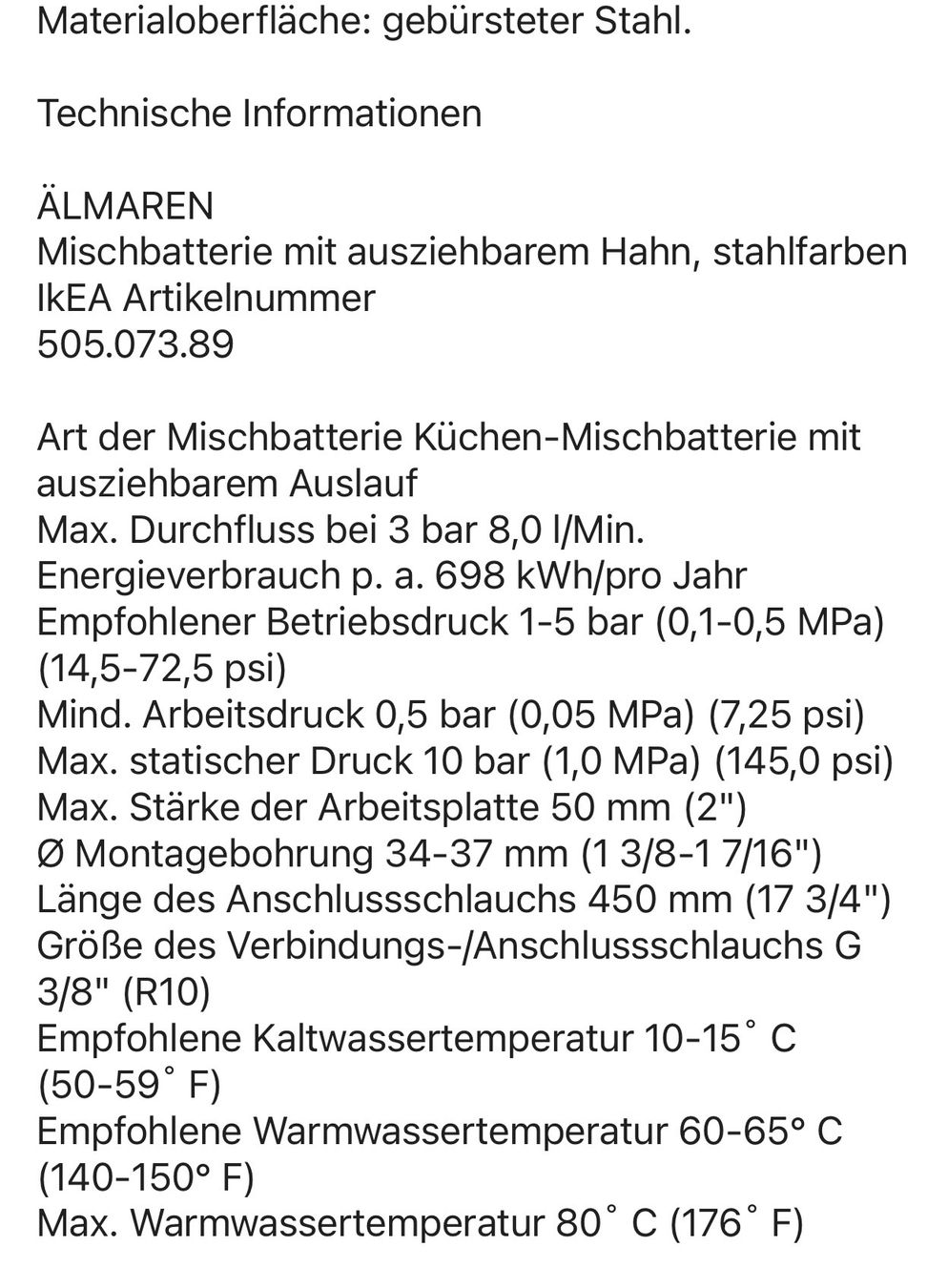 Ikea Rubinetteria: Älmaren Wasserhahn Küche IKEA – Usato da Trüllikon venduto da angela4444 8