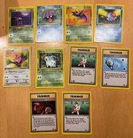 Pokémon 1. Edition – 6 Karten – Deutsch – Vintage