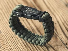 Paracord Survival Armband / Army Green