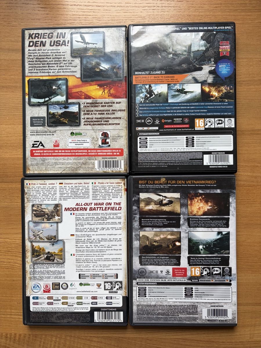 Giochi: Battlefield PC Spielesammlung – Usato da Wangen SZ venduto da foley 1