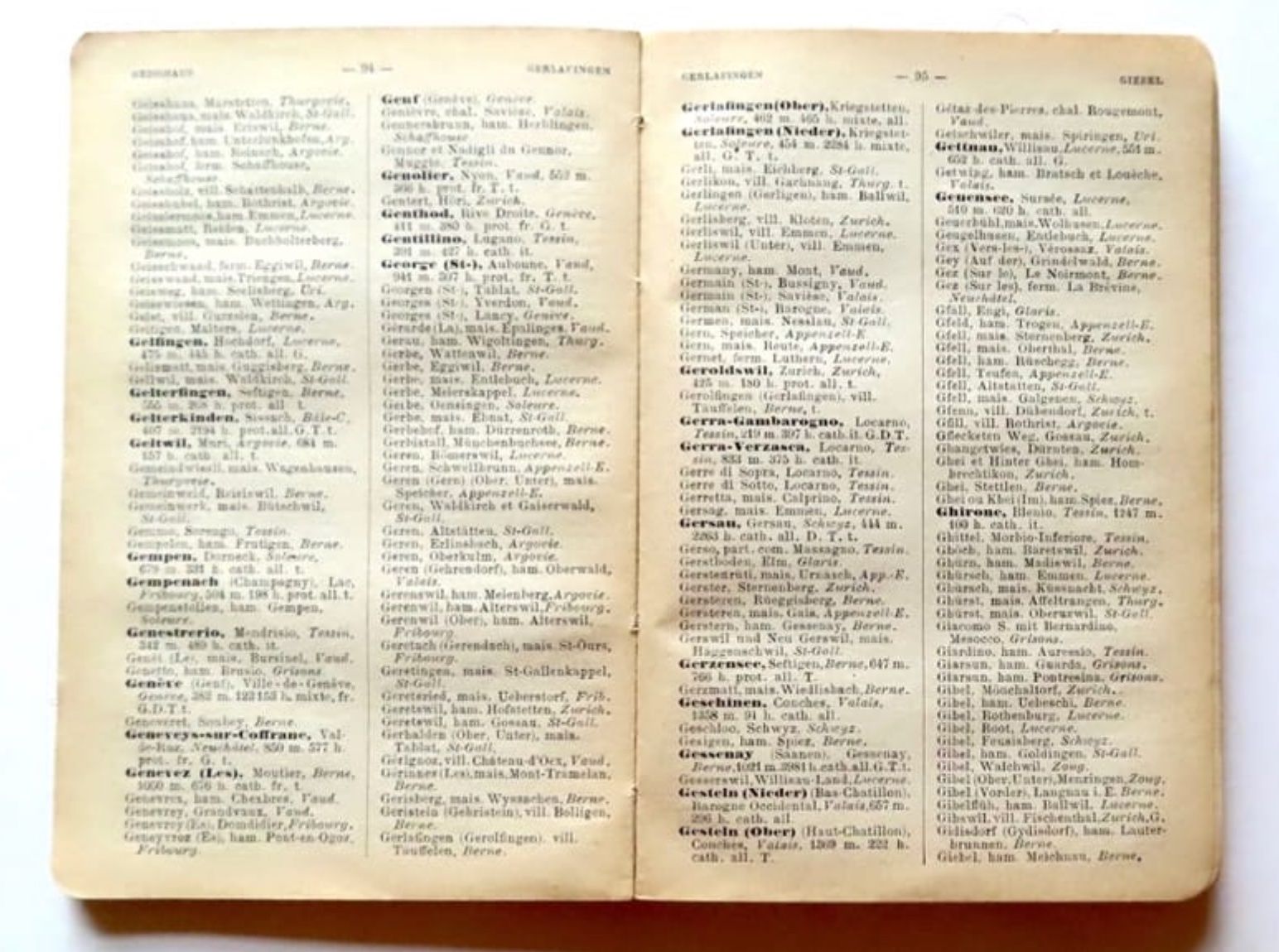 Bücher: Dictionnaire des communes de la Suisse – Gebraucht aus Le Locle von LibrairieLaBergerie 2