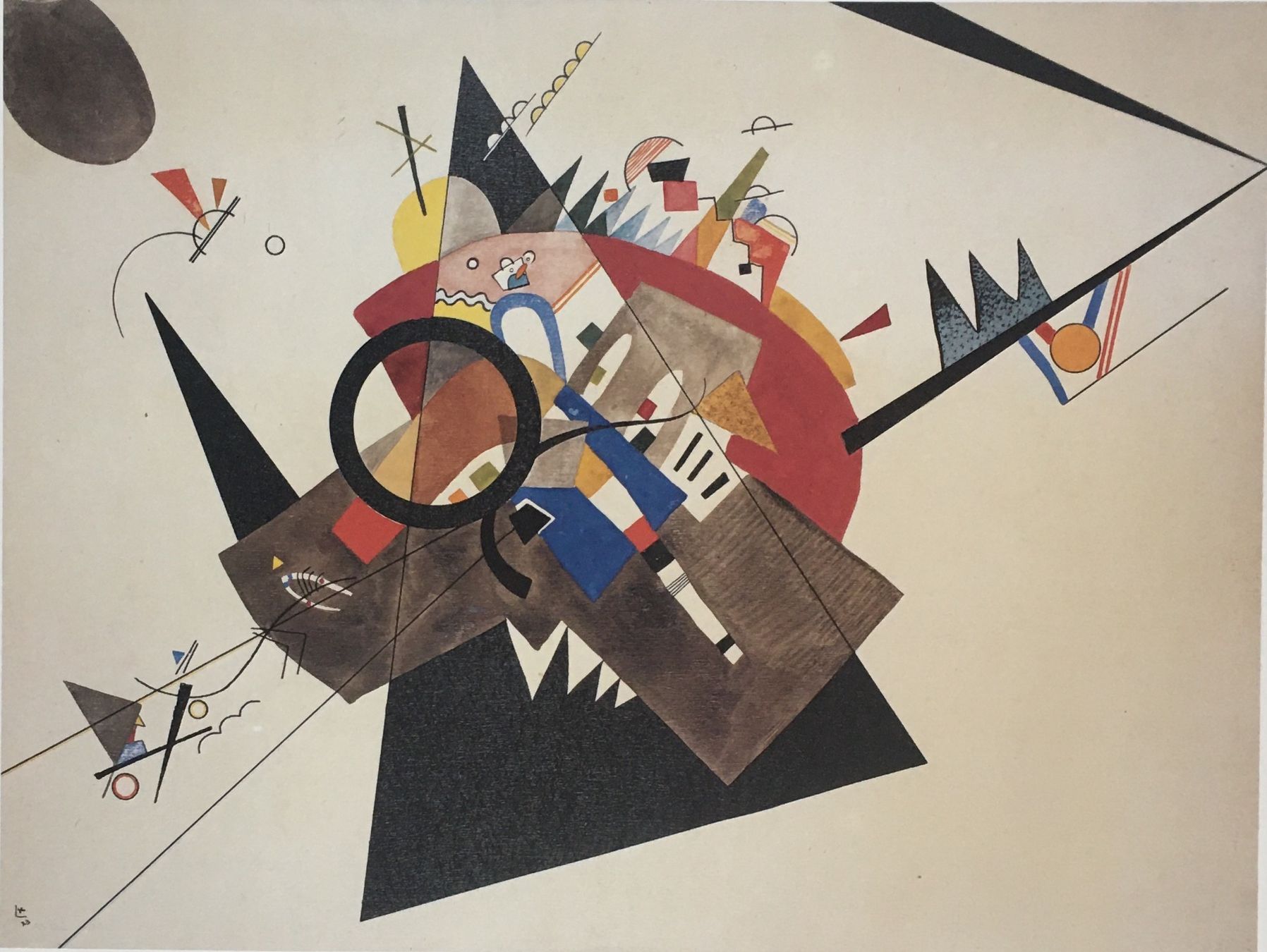 Grafiken & Lithographien: Wassily Kandinsky     "Schwarzes Dreieck"   KUNSTDRUCK – Gebraucht aus Nennigkofen von waltraub 2