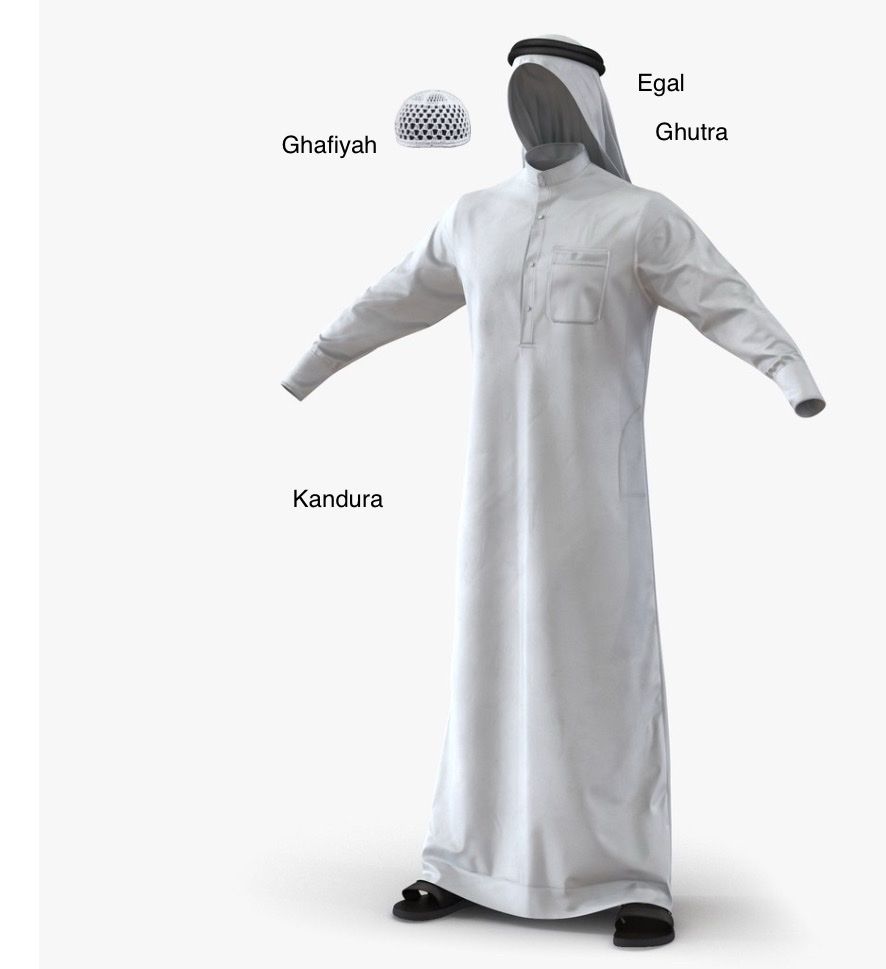 Lotti di vestiti: Traditionelle Männerkleidung der Emirate – Usato da Basel venduto da Imack 7