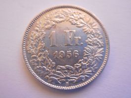 1 Fr. 1956 silber  gute Erhaltung