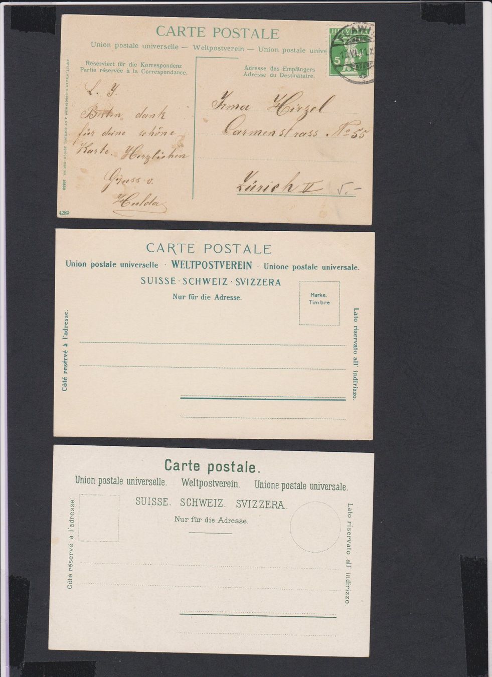 Cartoline postali: Appenzeller Trachten   :   11 alte Ansichtskarten – Usato da Vitznau venduto da Ropaku 5