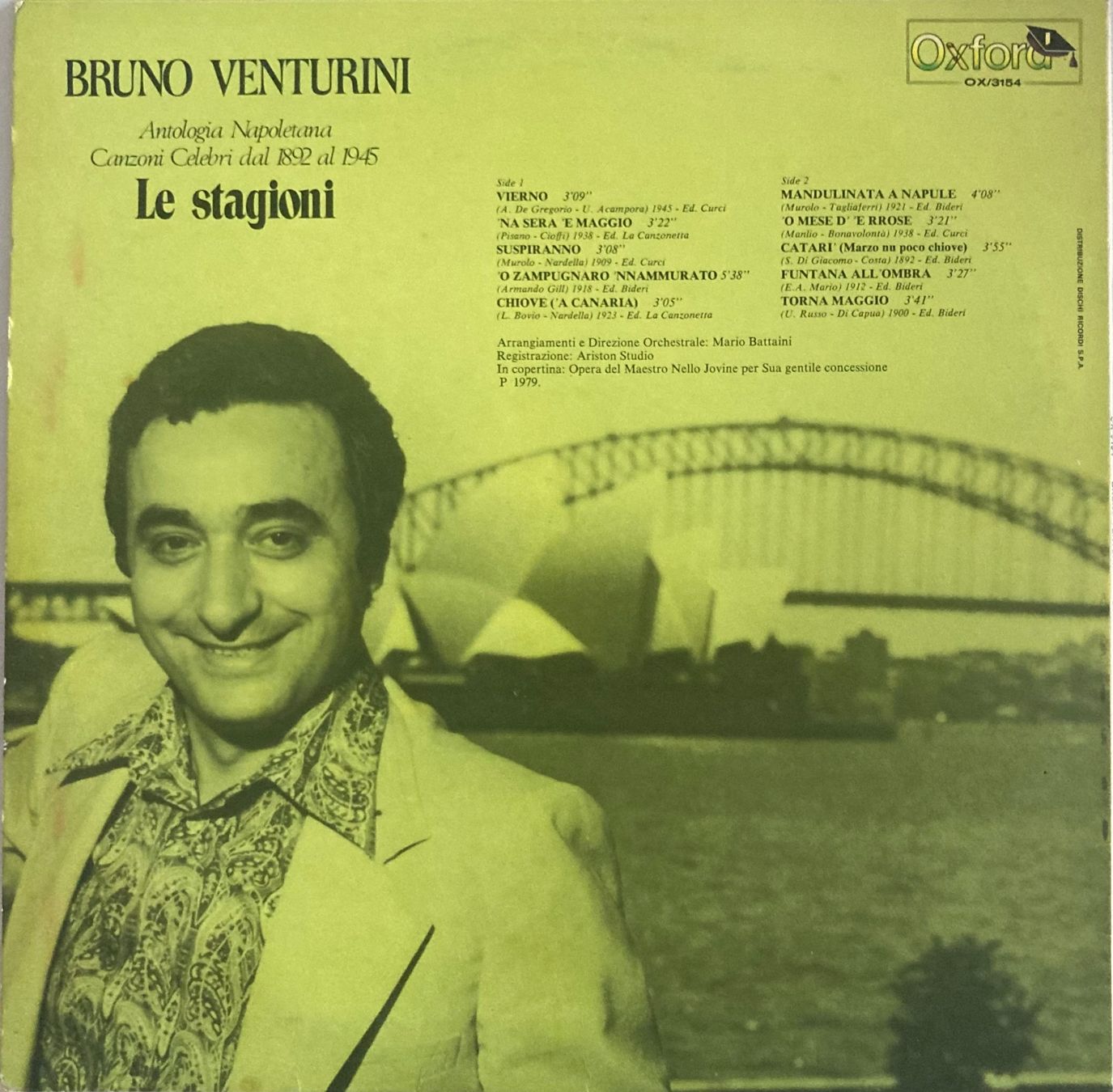 Dischi in vinile: BRUNO VENTURINI - LE STAGIONI – Usato da Poliez-Pittet venduto da Newtown-Records 1