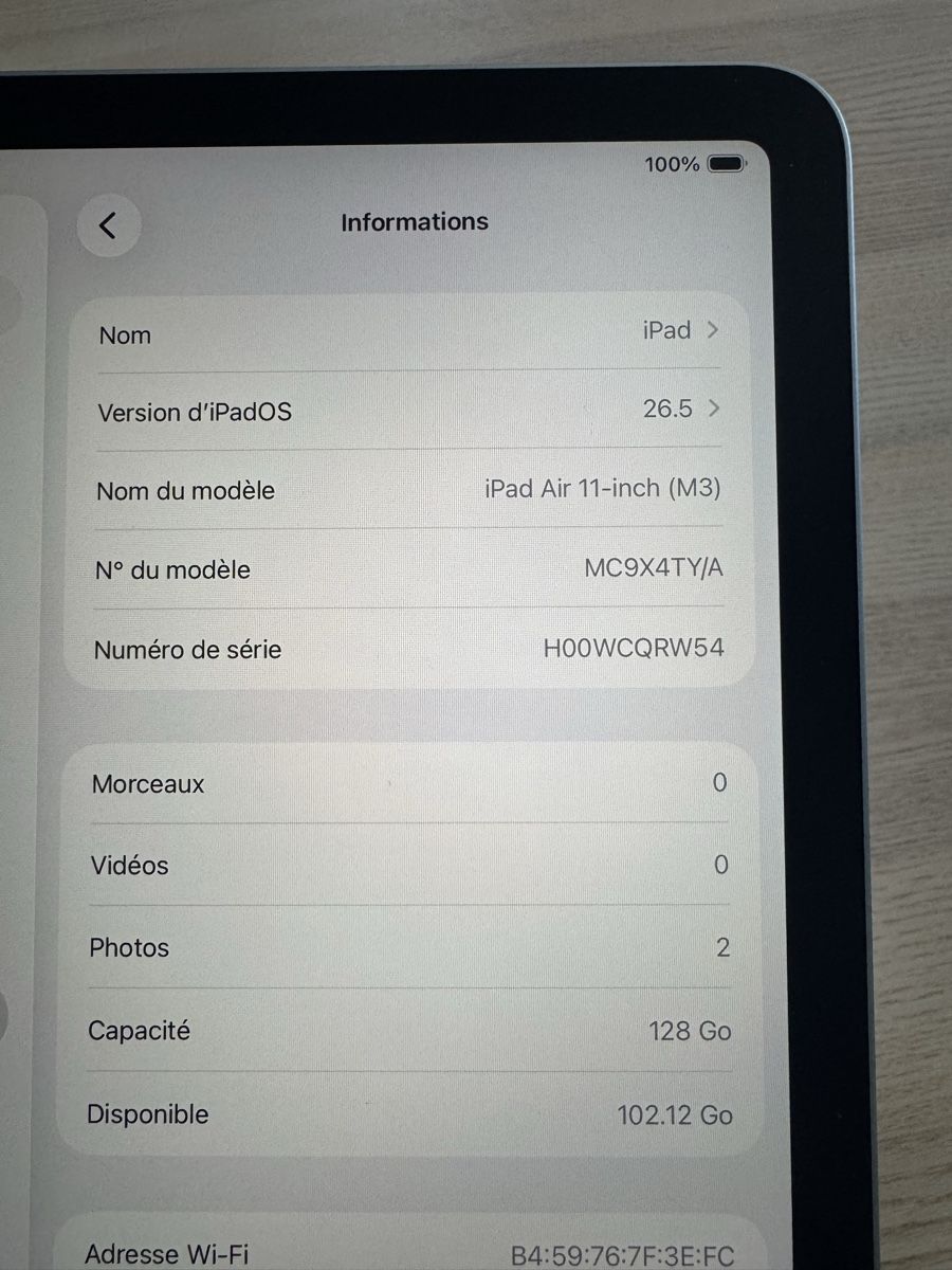 Apple Tablet PC: iPad 2025 11’ M3 Bleu – Gebraucht aus Les Reussilles von zha_8z2d 4