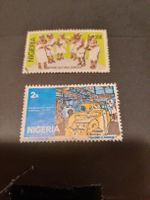 Lot de 2 Timbres du Nigeria - Culture & Automobile!
