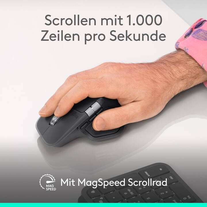 Logitech Maus: LOGITECH MX Master 4 Bluetooth Maus (Kabellos, Graphit) – Gebraucht aus Baden von Denn1s 1