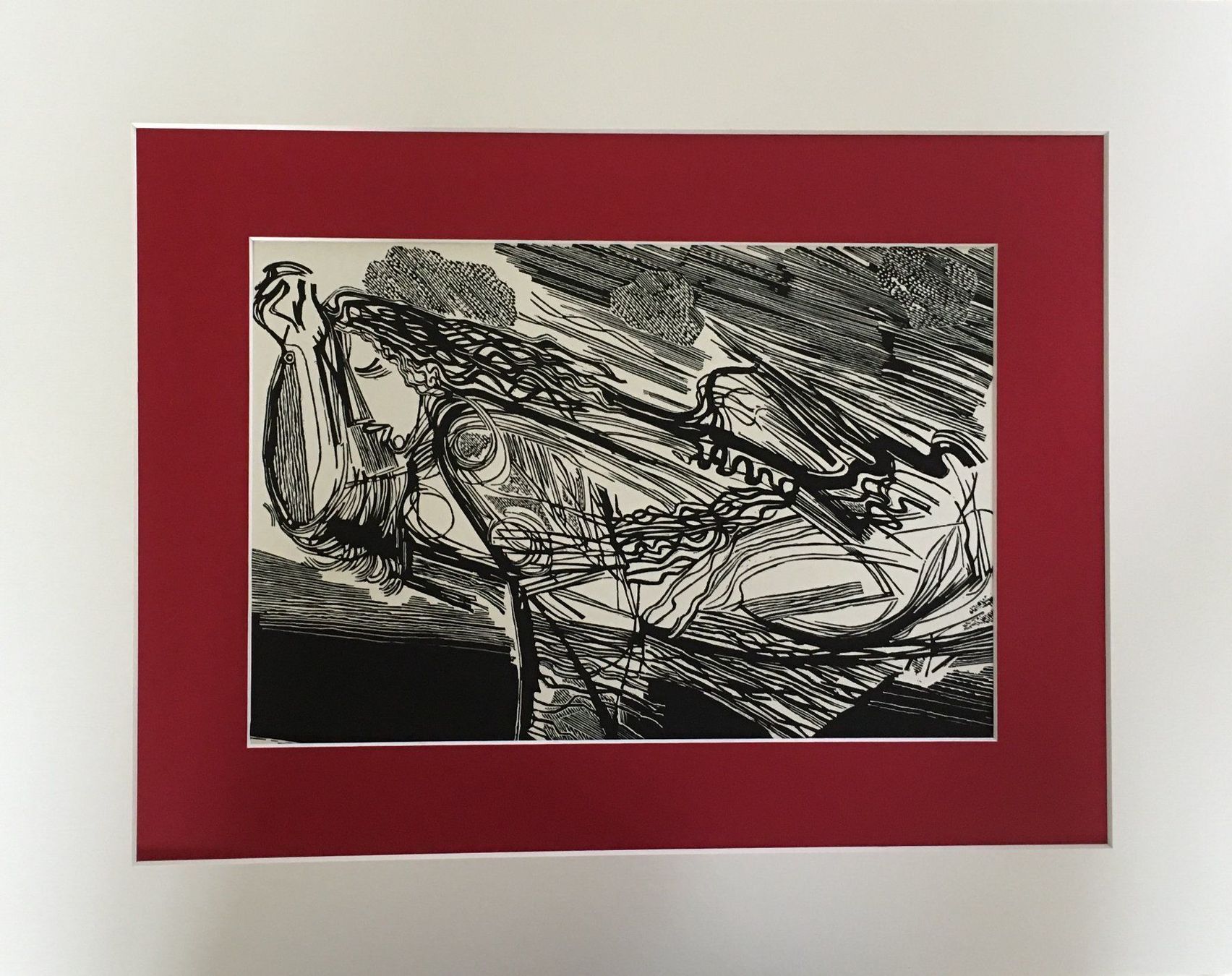 Xilografie: Hans Orlowski   "Orpheus und Eurydice" – Usato da Nennigkofen venduto da juhit